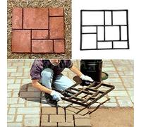 GOTOTOP Moule en plastique pour pavés de routes de jardin (60 x 50 cm)