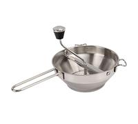 GOTOTOP Moulin Alimentaire en Acier Inoxydable, Presse-Purée Manuel avec 3 Plaques de Broyage, capacité de 917 Ml pour Confitures et Purée de Pommes de Terre Faites Maison