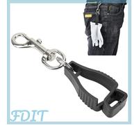 GOTOTOP Pince de travail Clip de Gants Multifonctionnel Pince Portable Anti Perte Outils de Travail de Sécurité sport materiel Noir