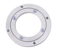 GOTOTOP Plaque ronde rotative en alliage d'aluminium haute performance, roulement de table à manger, plaque rotative pour décorations de gâteaux de restaurant, support TV (4 pouces)