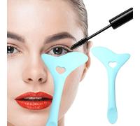 GOTOTOP Pochoir d'eye-liner en Silicone, Outil de Maquillage d'aide à l'eye-liner Réutilisable avec Pointes 'ailes et Poignée en Forme de Cuillère, Silicone Souple Facile à Nettoyer pour les