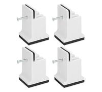 GOTOTOP Rehausseurs de lit réglables Lot de 4 rehausseurs de meubles réglables avec pince à vis en caoutchouc pour meubles lourds