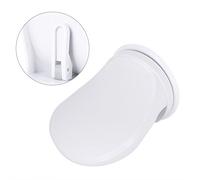 GOTOTOP Repose-pied de Douche Antidérapant Plastique Salle de Bain Lavage Pieds Pédale Support Ventouse Blanc