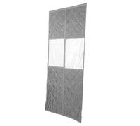 GOTOTOP Rideau de Porte isolé par Aimant, Couverture Thermique D'hiver pour Bloquer L'air Froid, Installation Facile pour Porte D'entrée, Gris 34,65x85,04 Pouces