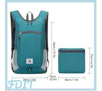 GOTOTOP sac à dos pliable Sac à dos léger et pliable, imperméable, pliable, pour voyage, randonnée, vélo, sport moustiquaire Vert