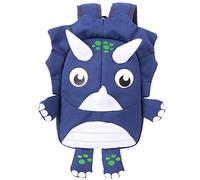 Sacs décole pour garçons, sacs décole préscolaires anti-perdus, joli sac à dos imperméable de dinosaures de dessins animés, sac à dos pour filles (12,2 x 11 x 1,2 pouces)(Bleu marin)