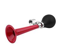 GOTOTOP Sonnette de vélo classique en métal, trompette à air avec ampoule à presser pour vélos et voiturettes de golf, rouge