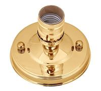 GOTOTOP Support de base de plafonnier/applique murale à vis E26/E27, luminaire de support de base de plafonnier industriel vintage adapté à la cuisine, au café et au bar(Or)