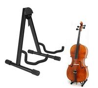 GOTOTOP Support Violoncelle Pliant Acier, Réglable Noir, 35,5x30,5x40cm | Accessoire Instrument Musique, Structure A-Frame Stable, Léger 1460g Transport, Montage Simple Rapide, Pratique Domicile
