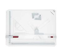 GOTOTOP Table à dessin A3 avec système de mesure réglable et mouvement parallèle avec rapporteur, localisateur de papier, règle coulissante, support antidérapant