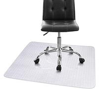 GOTOTOP Tapis de Chaise rectangulaire en PVC Transparent 90 x 120 cm
