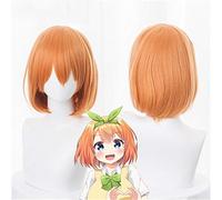 Gotoubun No Hanayome Yotsuba Nakano Cosplay perruques Orange court résistant à la chaleur synthétique cheveux Perucas Anime Costume perruque KUZW014b