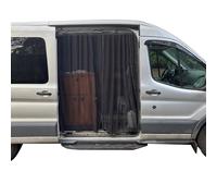 Gotrain Moustiquaire pour fourgon avec aimant en maille noire, filet anti-moustiques compatible avec Mercedes Sprinter, Renault Master, VW Crafter, Ford Transit, camping-cars (Porte latérale - 180