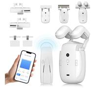 Gotrain Ouvre-rideau intelligent automatique 3 en 1 avec télécommande intelligente WiFi avec application/minuterie, moteur de rideau électrique silencieux pour tringle romaine/T-track/rail en U