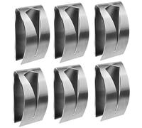 GOTRUST 6pcs Attache Torchon Cuisine Adhesif, Porte Torchons Autocollante Sans Perçage, Porte-torchons Mural en Acier Inoxydable, Crochet Serviette Métal pour Cuisine, Bain