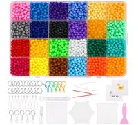 GOTRUST 7200+ Set de Recharge de Perles D'eau, Perles D'eau Magiques en 24 Couleurs, Perle D'artisanat Eau Magique pour Enfants Débutants DIY Jouets
