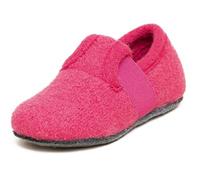 Gottstein Alpine Runner Chaussons pour enfant en 100 % laine vierge - Chaussons en feutre pour enfants avec élastique et semelle antidérapante - Parfait pour la maternelle et la crèche, framboise, 23