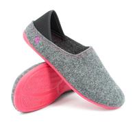 Gottstein Chaussons en feutre pour homme et femme - 100 % laine vierge, Gris framboise, 42 EU