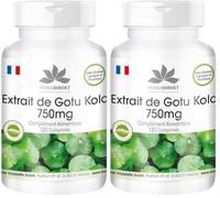 Gotu Kola 750mg - extrait à haute dose - végétalien - 120 comprimés - avec zinc et vitamine C | Warnke Vitalstoffe - Qualité des pharmacies allemandes (Lot de 2)