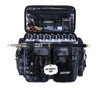 Goture Grand sac de rangement pour matériel de pêche, peut contenir jusqu'à 8 pièces 3700 et 4 plateaux de 3600, sacs de rangement résistants à l'eau avec fond en EVA, cadeaux de pêche pour homme