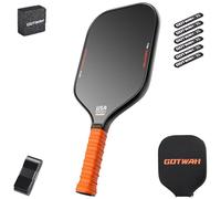 GOTWAH P1 Raquette de pickleball en fibre de carbone 3K + surface T700, approuvée par l'USAPA pour la puissance et le contrôle, noyau en nid d'abeille polymère de 16 mm, surface texturée en grain de