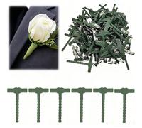 gotyou 100 pièces éPingles à BoutonnièRe Triangulaires pour Fleurs à épingler,Broches Triangulaires de Sécurité pour Homme et Cérémonies de Mariage,épingle à Boutonnière pour Fleurs de Mariage