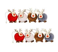 Gotyou 8 PièCes Decoration Sapin Noel Pendentif, Decoration Noel Sapin, Pendentifs D'éLan De NoëL, Peuvent êTre UtiliséS sur Les Arbres De NoëL, Les Vacances, Les DéCorations De FêTe.