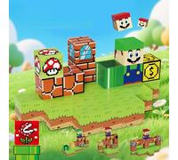 gotyou Construction Cubes Magnétiques 50 pièces,Cube Magnétique Jouets pour Les Cadeaux des Enfants,Blocs Construction MagnétiQues Empilables pour Garçons et Filles Aventure Jouets Montessori