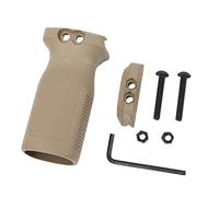 Gotyou Poignée Verticale Universelle Noire, FMA Airsoft M4 RVG Accessoires, Poignée Avant Habituelle, Tactic Nylon Rail Grip pour Système Rail 20 mm