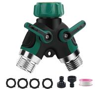 gotyou Répartiteur Raccord en Y 2 Voies pour Les Tuyaux D'arrosage des Appareils,Robinet Y Distributeur 3/4 Pouces pour Robinet d'eau,Raccord en Y avec 2 Répartiteur Distributeur d'eau