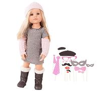 Gotz 1759085 Hannah Loves Party Glamour Poupée debout 50 cm avec cheveux blonds et yeux bleus Convient aux enfants à partir de 3 ans