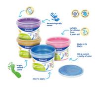 Gouache aux doigts Couleurs nacrées, set de 4