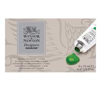 Gouache - Coffret 6 tubes de 14 ml - Couleurs primaires - Beaux-arts - Winsor et