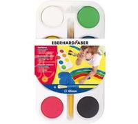 Gouache En Galets - Palette De Peinture De 8 Grandes Pastilles De Gouache 44Mm Avec Pinceau G