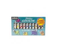 Gouache - Etude et fine - 10 tubes de 20 ml + 1 pinceau - - Studio Gouache