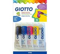 Gouache Extra-Fine Giotto - Blister 5 Tubes 10ml Couleurs Primaires