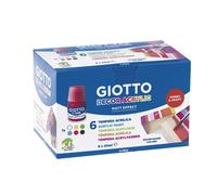 Gouache Giotto Decor Multicouleur Blanc 25 ml [6 Pièces]
