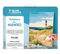 GRAINE CREATIVE Peinture par numéros 30×40 cm - Phare breton