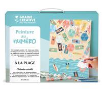 Graine créative Peinture au numéro À la plage 30x40 cm