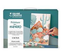 Graine créative – Peinture au numéro Cactus 20 x 30 cm