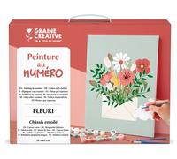Graine créative Peinture au numéro 30 x 40 cm – Motif fleuri