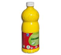 Gouache lefranc bourgeois liquide redimix non toxique fluide couvrante prête à l'emploi jaune primaire flacon 1000ml