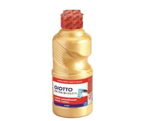 Gouache liquide giotto tous supports sechage rapide coloris or metallise flacon 250ml