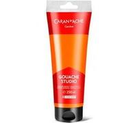 Gouache Studio - Orange fluo - Ultra couvrante - Mate - Tube 250 ml - Caran d'Ache
