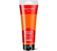 Gouache Studio - Orange - Ultra couvrante - Mate - Tube 250 ml - Caran d'Ache