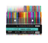 Gouache stylos à séchage rapide Gel 48pcs / Set Pen Set Set Lightlighter Metallic Ink Encre Smooth Writing to School A