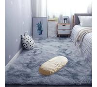 GOUBAN Moquette Chambre 180 x 240 cm Poil Long Doux Tapis de Sol Doux Moelleux et Moderne pour Chambre à Coucher, d'enfant, Gris Clair