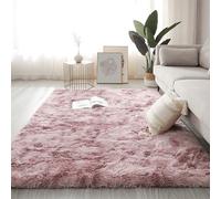 GOUBAN Tapis de Salon 110 x 310 cm Intérieur Moelleux Épais Tapis à Poils Longs Doux et Moelleux Moderne pour Salon, Canapé Natte, Chambres d'enfant, Rose Pourpre