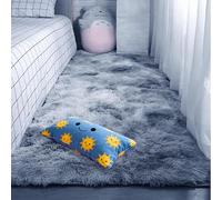 GOUBAN Tapis de Salon 160 x 240 cm Pelucheux Tapis Moelleux et Moelleux Facile à Nettoyer pour Decoration Salon, Chevet, Gris Clair