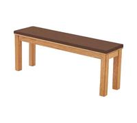 GOUBO Coussin de Banc de Taille Personnalisée 59 x 108 cm Coussin Antidérapant Doux Lavable Coussins pour Balançoire de Jardin Lavable pour Terrasse, Cuisine, Salle à Manger, Brun